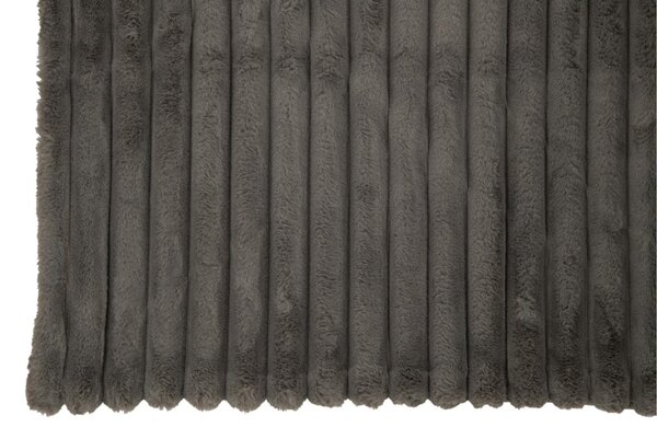Šedý látkový pléd J-Line Duroy 180 x 130 cm