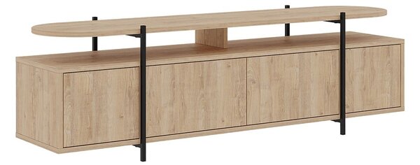 TV stolek v dekoru dubu v přírodní barvě 160x48 cm Hinoa – Marckeric