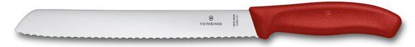 VICTORINOX Nůž na pečivo Swiss Classic 21 cm červený