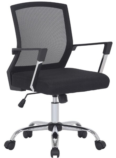 DMQ Černá látková kancelářská židle Mable