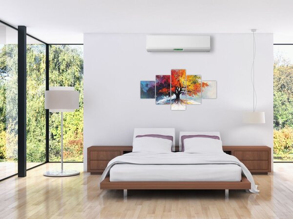 Obraz - Pestrobarevný strom (125x70 cm)