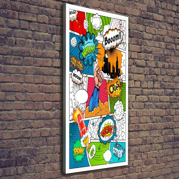 Vertikální Moderní fotoobraz canvas na rámu Komix ocv-111159262