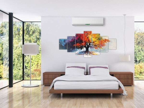 Obraz - Pestrobarevný strom (210x100 cm)