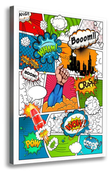 Vertikální Moderní fotoobraz canvas na rámu Komix ocv-111159262