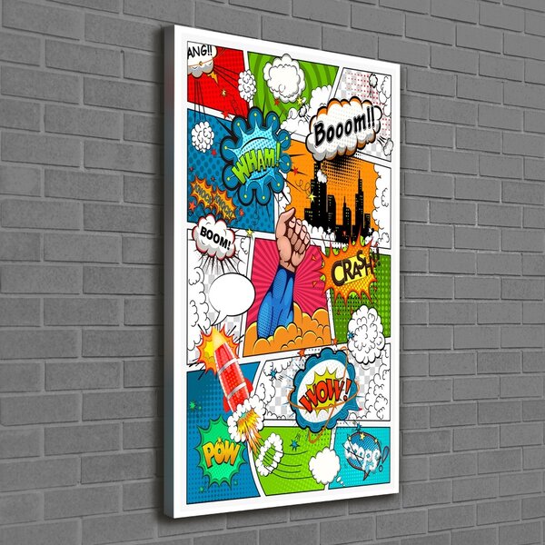 Vertikální Moderní fotoobraz canvas na rámu Komix ocv-111159262