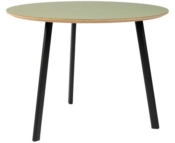 Zelený kulatý jídelní stůl Banne Oval 100 cm