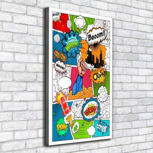 Vertikální Moderní fotoobraz canvas na rámu Komix ocv-111159262