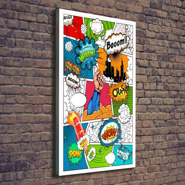 Vertikální Moderní fotoobraz canvas na rámu Komix ocv-111159262