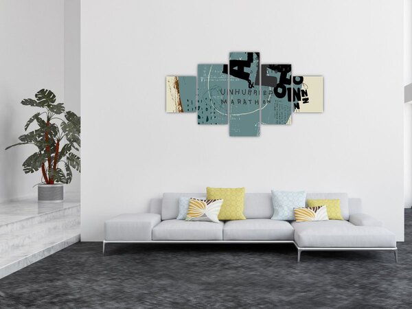 Obraz - Létající balón s duhou (125x70 cm)