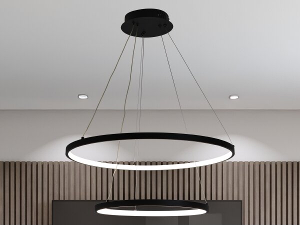 LED Stmívatelný lustr na lanku LED/75W/230V 3000-6500K + DO