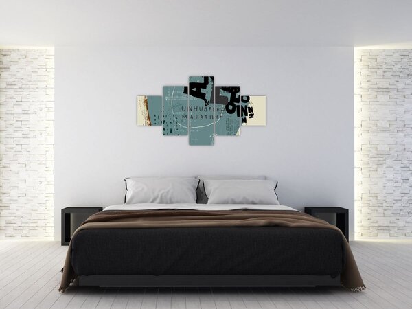 Obraz - Létající balón s duhou (125x70 cm)