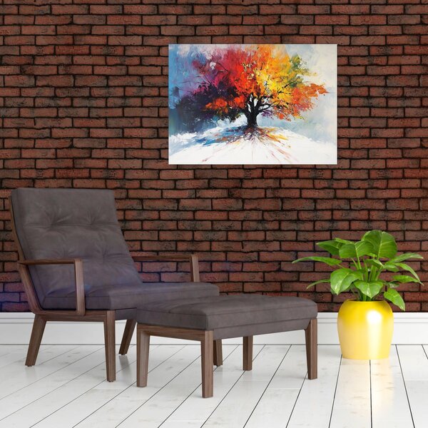 Obraz - Pestrobarevný strom (70x50 cm)