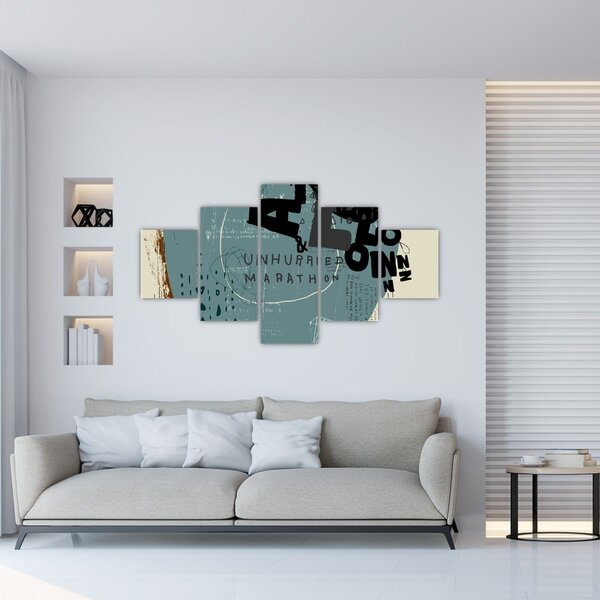 Obraz - Létající balón s duhou (125x70 cm)