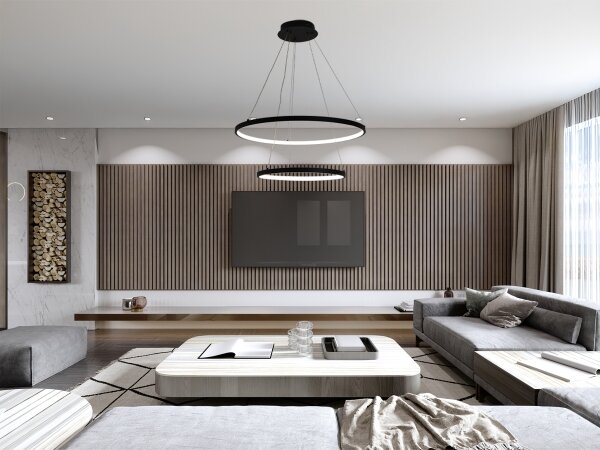 LED Stmívatelný lustr na lanku LED/75W/230V 3000-6500K + DO
