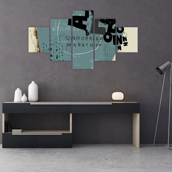 Obraz - Létající balón s duhou (125x70 cm)