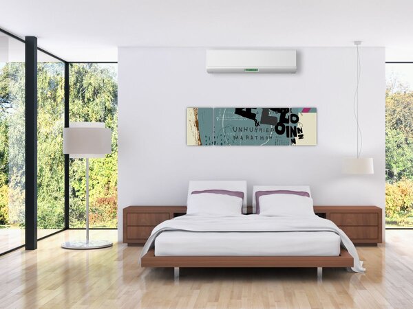 Obraz - Létající balón s duhou (170x50 cm)