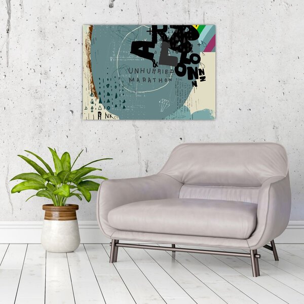 Obraz - Létající balón s duhou (70x50 cm)