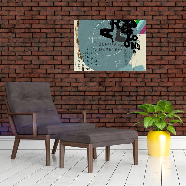 Obraz - Létající balón s duhou (70x50 cm)