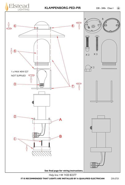 SVÍTIDLO NA PODSTAVCI, 27.5/33.7 cm Elstead Lighting - Online Only svítidla, Online Only