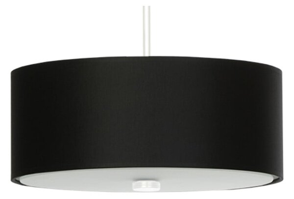Černé závěsné svítidlo s textilním stínidlem ø 30 cm Herra – Nice Lamps