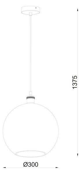 ZÁVĚSNÉ SVÍTIDLO, 30/137,5 cm Novel - Online Only svítidla, Online Only