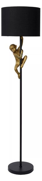 Lucide 10702/81/30 stojací lampa Extravaganza Chimp 1x60W | E27 - černá, kov, vypínač na kabelu