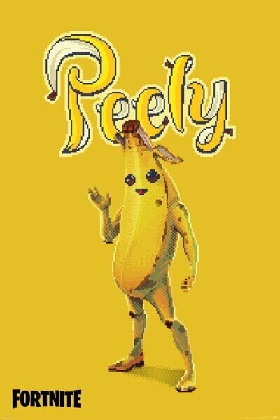 Plakát, Obraz - Fortnite - Pixel Peely, (61 x 91.5 cm)