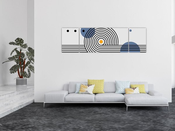 Obraz - Minimalistická abstrakce N⁰1 (170x50 cm)