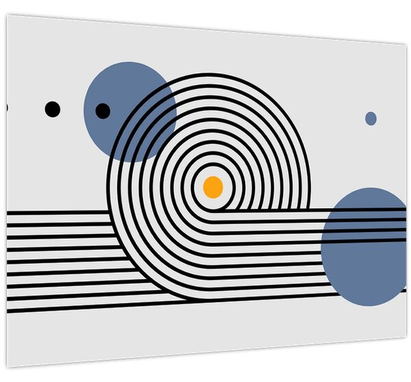Obraz - Minimalistická abstrakce N⁰1 (70x50 cm)