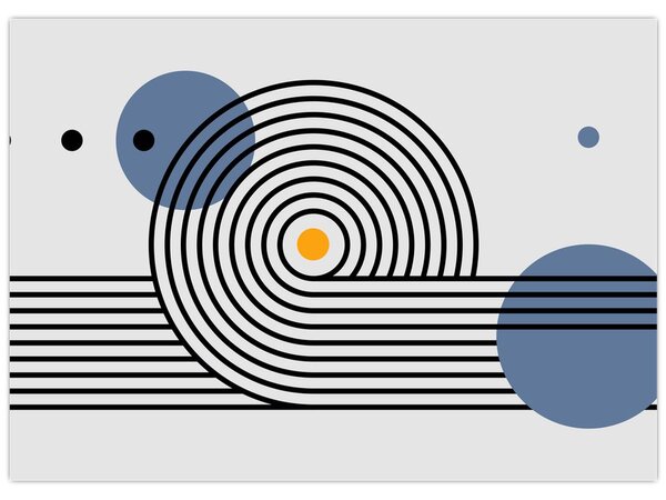 Obraz - Minimalistická abstrakce N⁰1 (70x50 cm)