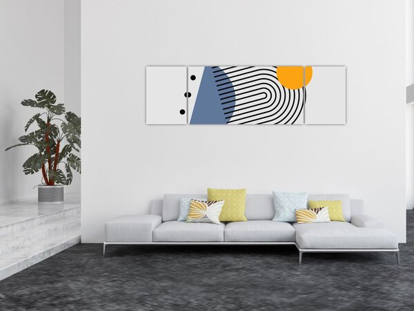 Obraz - Minimalistická abstrakce N⁰2 (170x50 cm)