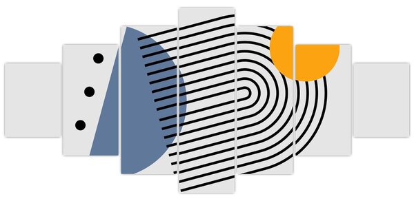 Obraz - Minimalistická abstrakce N⁰2 (210x100 cm)