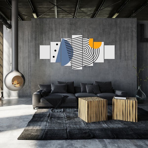 Obraz - Minimalistická abstrakce N⁰2 (210x100 cm)