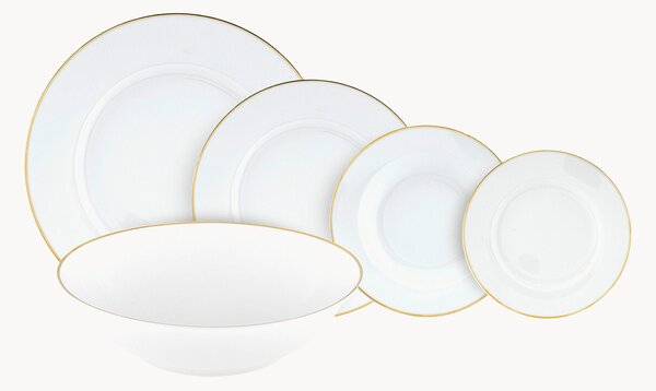 Sada porcelánového nádobí Gold Chic, pro 12 osob, 38 dílů