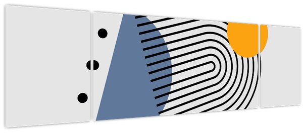 Obraz - Minimalistická abstrakce N⁰2 (170x50 cm)