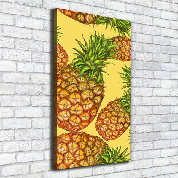 Vertikální Moderní obraz canvas na rámu Ananasy ocv-112911830