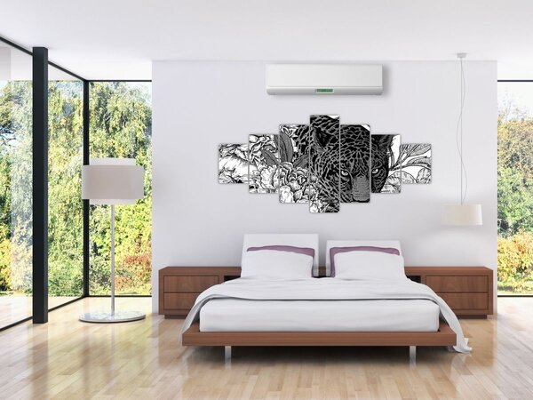 Obraz - Exotická zahrada (210x100 cm)