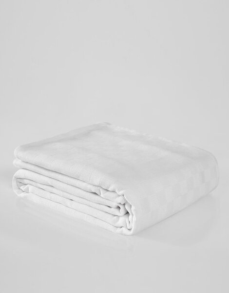 Bílý bavlněný přehoz na dvoulůžko 200x230 cm Plain – Mijolnir