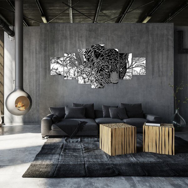 Obraz - Exotická zahrada (210x100 cm)