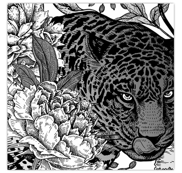 Obraz - Exotická zahrada (30x30 cm)