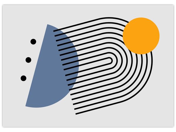 Obraz - Minimalistická abstrakce N⁰2 (70x50 cm)