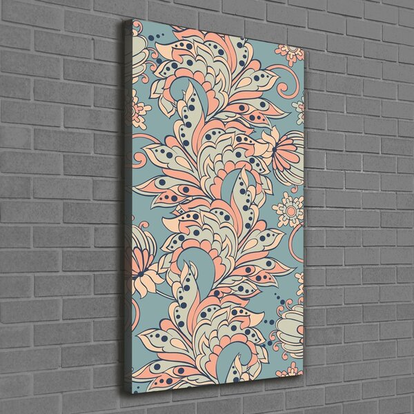Vertikální Foto obraz na plátně Etnické květiny ocv-113014732