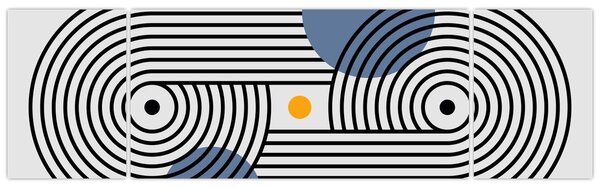 Obraz - Minimalistická abstrakce N⁰3 (170x50 cm)