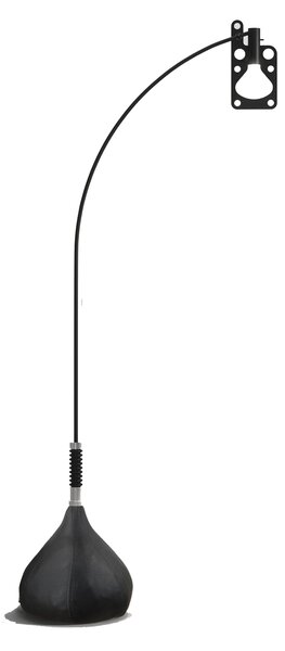 Axolight Bul-bo, industriální stojací lampa se stmívačem, 15,3W LED 2700K, černá, výška 233cm