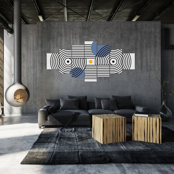 Obraz - Minimalistická abstrakce N⁰3 (210x100 cm)