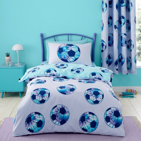 Dětské povlečení na jednolůžko 135x200 cm Tie Dye Football – Catherine Lansfield