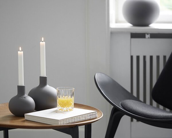 Kähler Design Svícen Globo Grey - 15 cm KD139