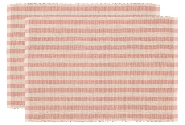 Södahl Set dvou růžových prostírání Stripe 48 x 33 cm