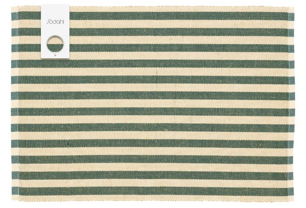 Södahl Set dvou zelených prostírání Stripe 48 x 33 cm