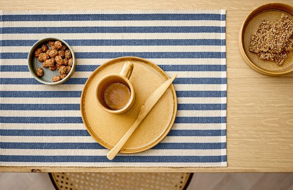 Södahl Set dvou modrých prostírání Stripe 48 x 33 cm
